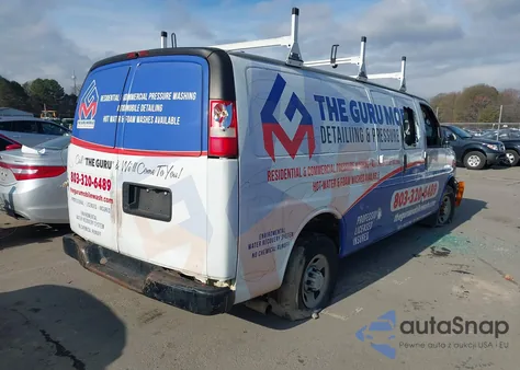 2008 Chevrolet Express Work Van from USA, damaged, VIN 1GCGG29C581135600